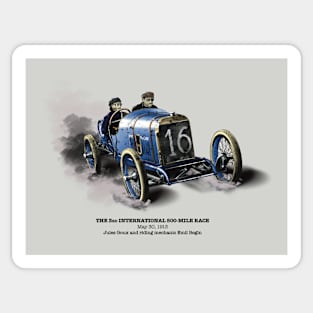 1913 Peugeot Racing Car Indy 500 Sticker